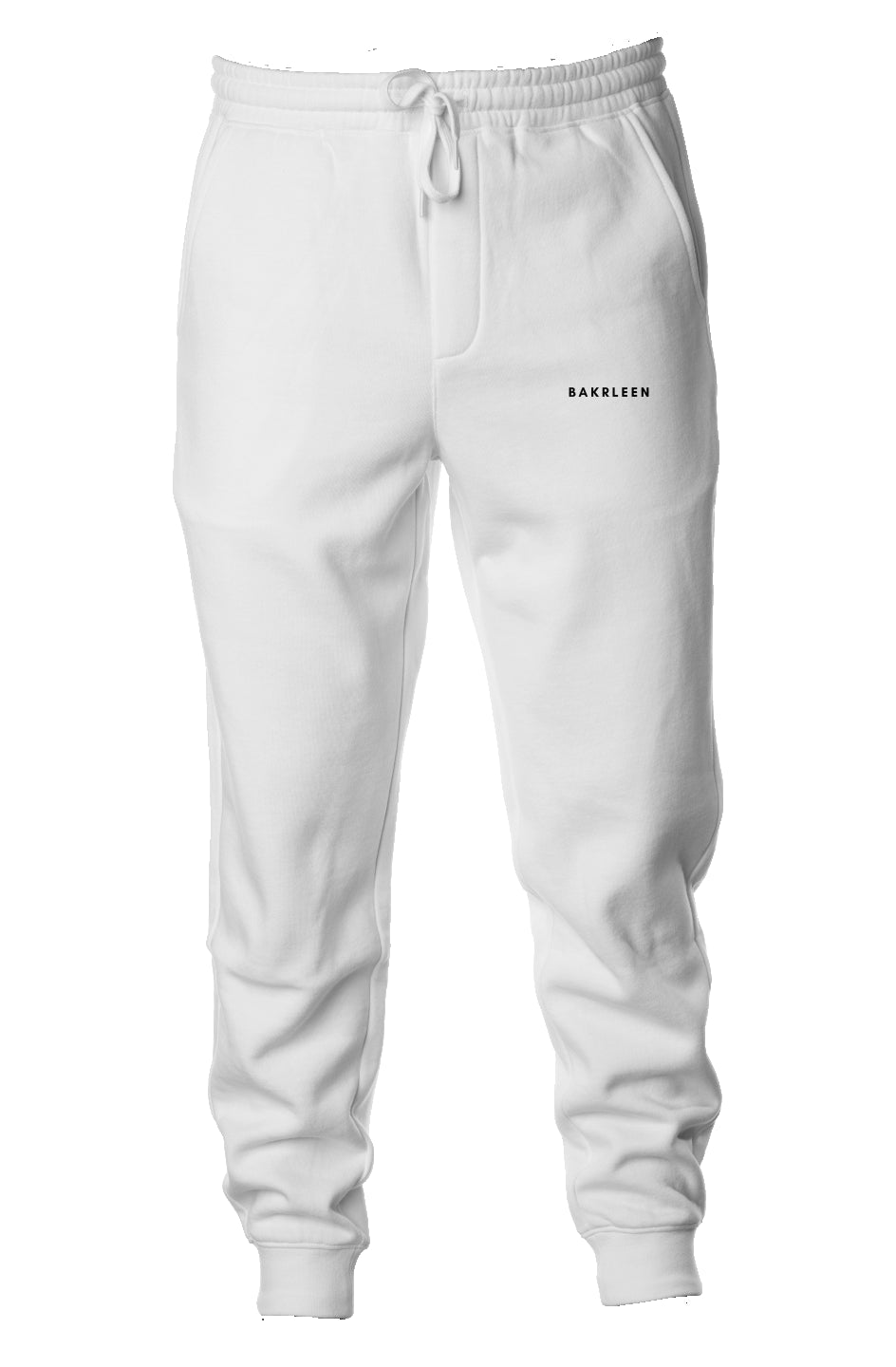 BakrLeen Midweight Fleece Joggers - White