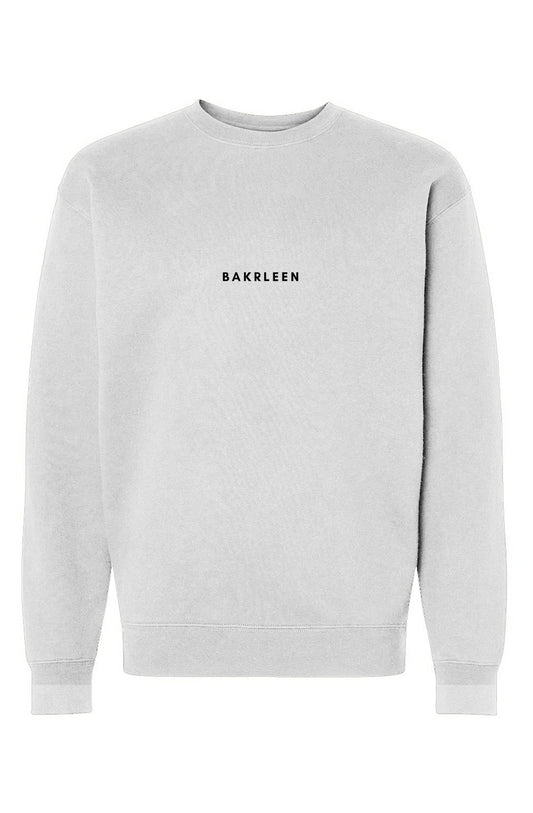 BakrLeen Heavyweight Crewneck Sweatshirt - White