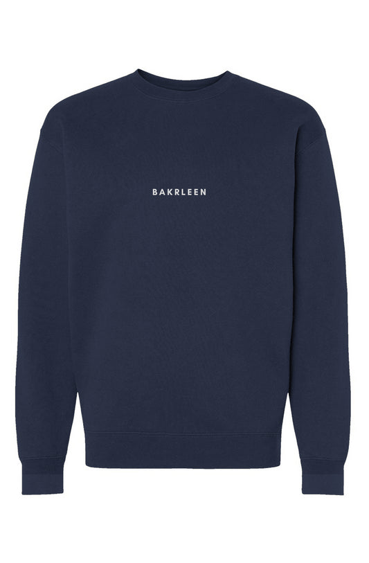 BakrLeen Heavyweight Crewneck Sweatshirt - Navy