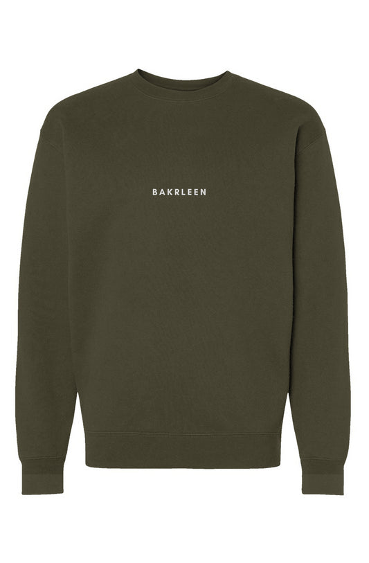 BakrLeen Heavyweight Crewneck Sweatshirt - Army