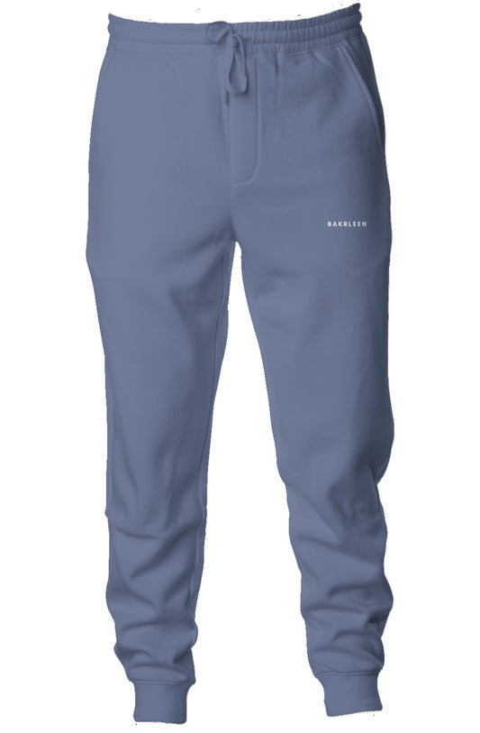 BakrLeen Pigment Dyed Fleece Joggers - Slate Blue