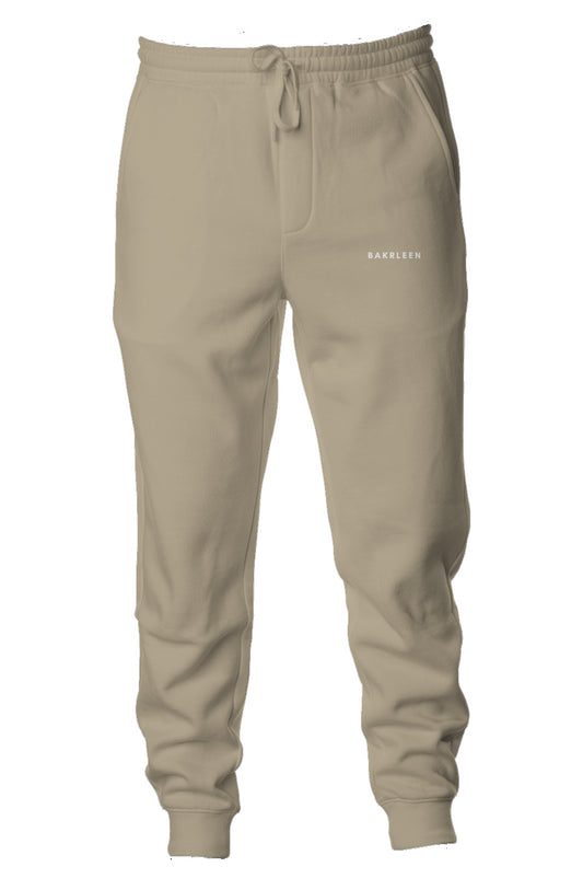 BakrLeen Midweight Fleece Joggers - Sandstone