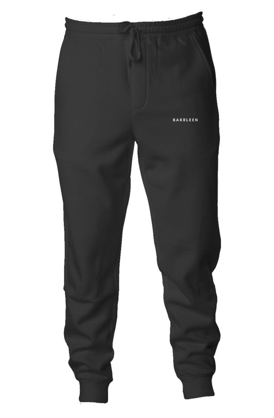 BakrLeen Midweight Fleece Joggers - Black